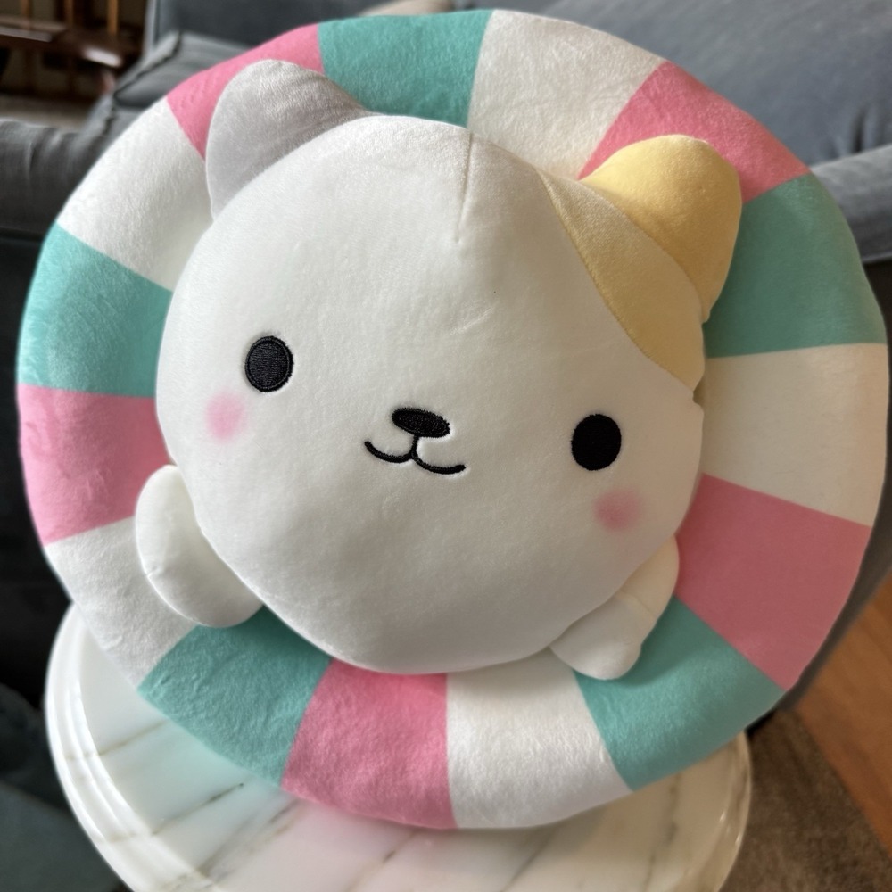 NEW Round1 12" Takashoji Calico Cat In Floatie Plush